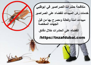 مكافحة حشرات الصراصير في ابوظبي